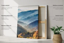 Obraz canvas 5 części Góry z wodospadem|20x30, 30x30, 40x60|Wallfluent