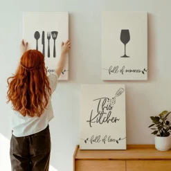 Obraz canvas 3 częściowy Kuchenne inspiracje | 3x40x60 | Wallfluent