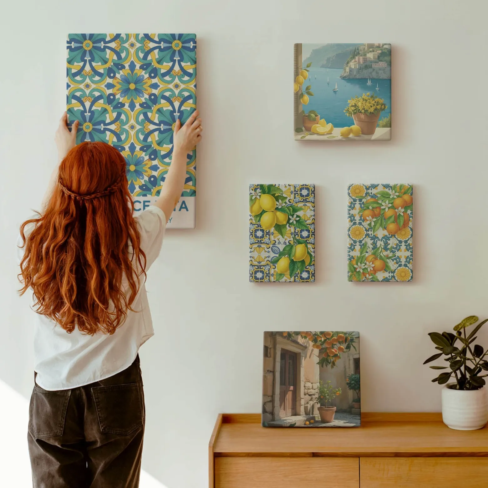 Obraz canvas 5 części Włoskie cytrusy|20x30, 30x30, 40x60|Wallfluent