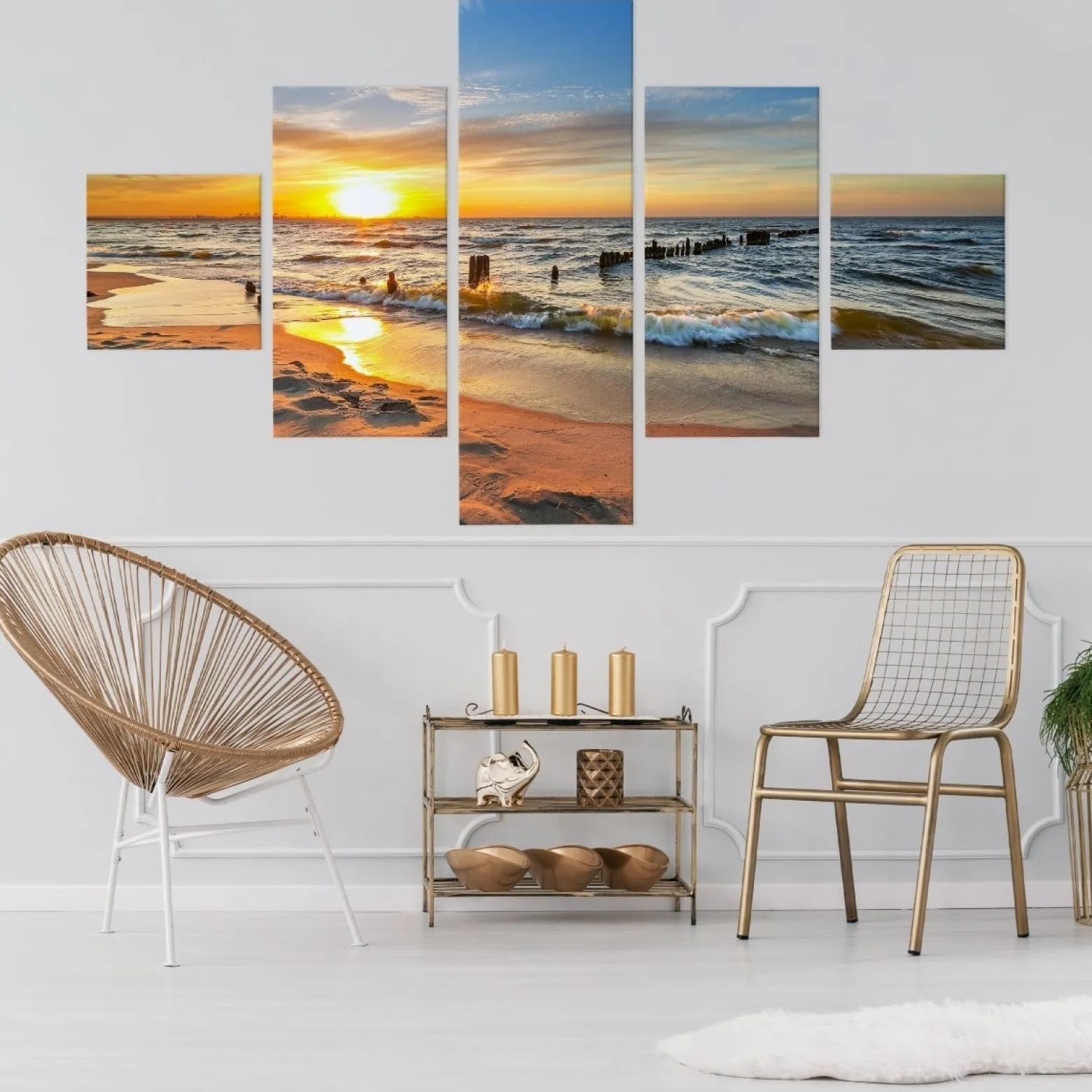 Obraz Ścienny Morze Bałtyckie PEJZAŻ Efekt 3D 150x90cm