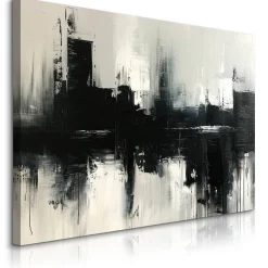 Obraz Czarny Abstrakcyjny Wzór 30x20cm