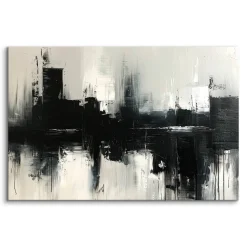 Obraz Czarny Abstrakcyjny Wzór 30x20cm