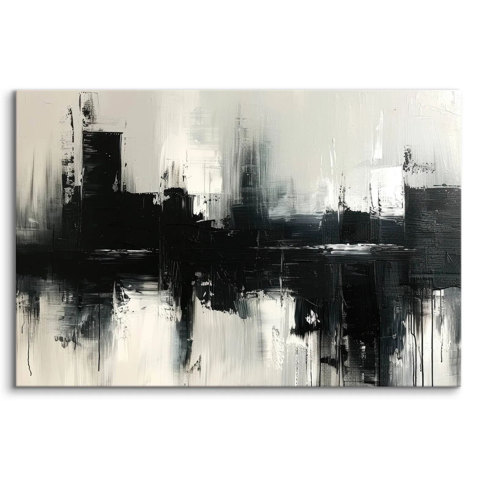 Obraz Czarny Abstrakcyjny Wzór 30x20cm