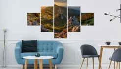 Obraz 5-Częściowy Szczyt Górski PEJZAŻ 3D 150x90cm