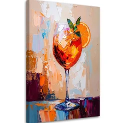 Obraz do kuchni baru jadalni, Aperol Spritz Drink 20x30
