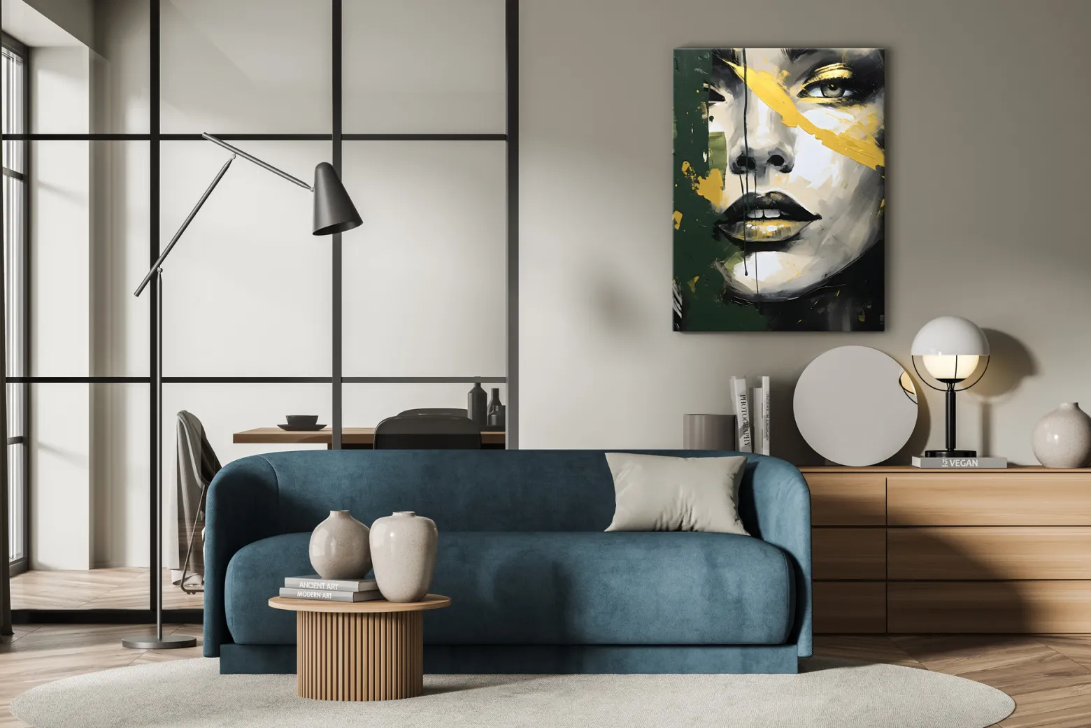 Obraz Do Salonu Kobiecy Portret W Stylu Glamour 20x30cm
