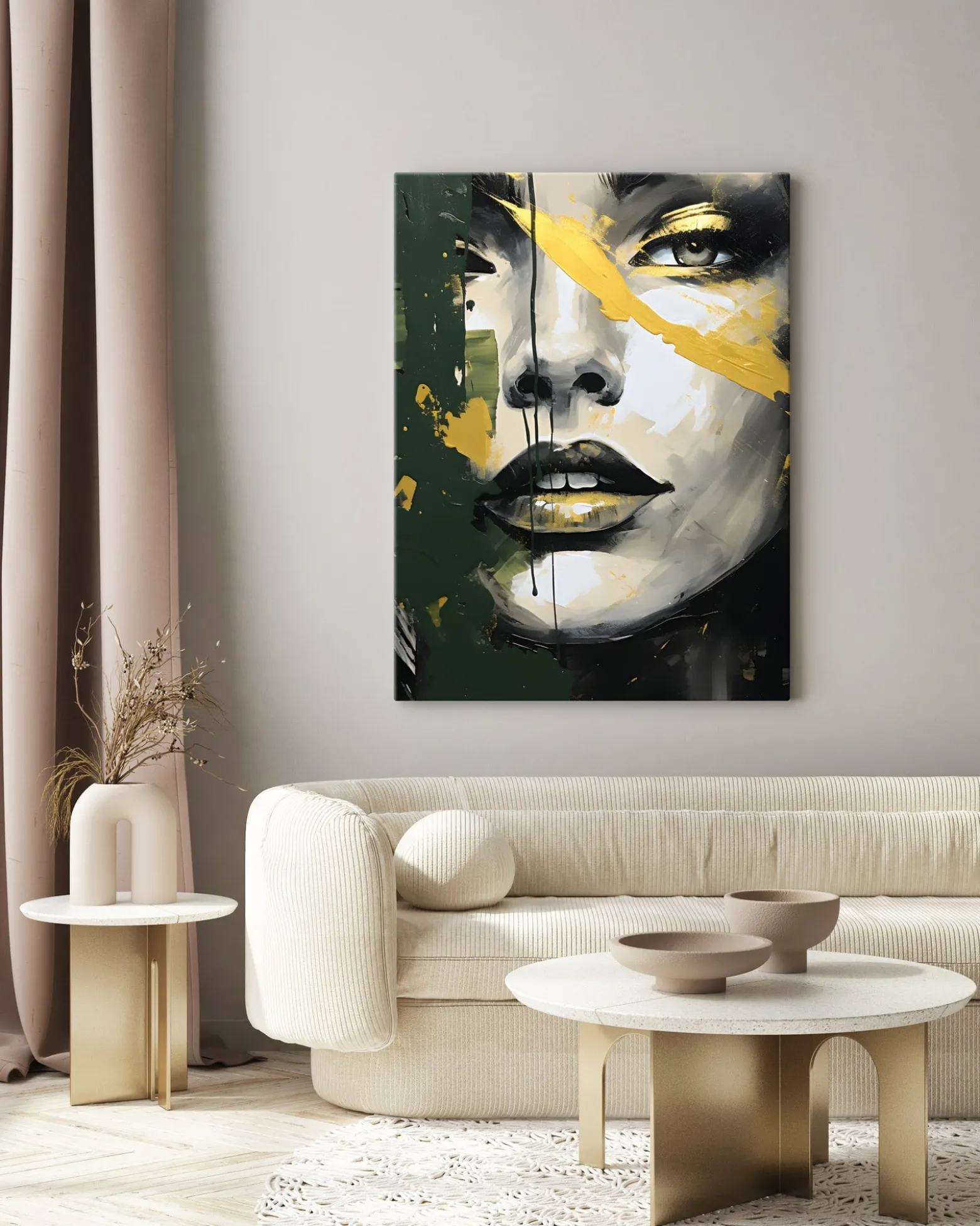 Obraz Do Salonu Kobiecy Portret W Stylu Glamour 20x30cm