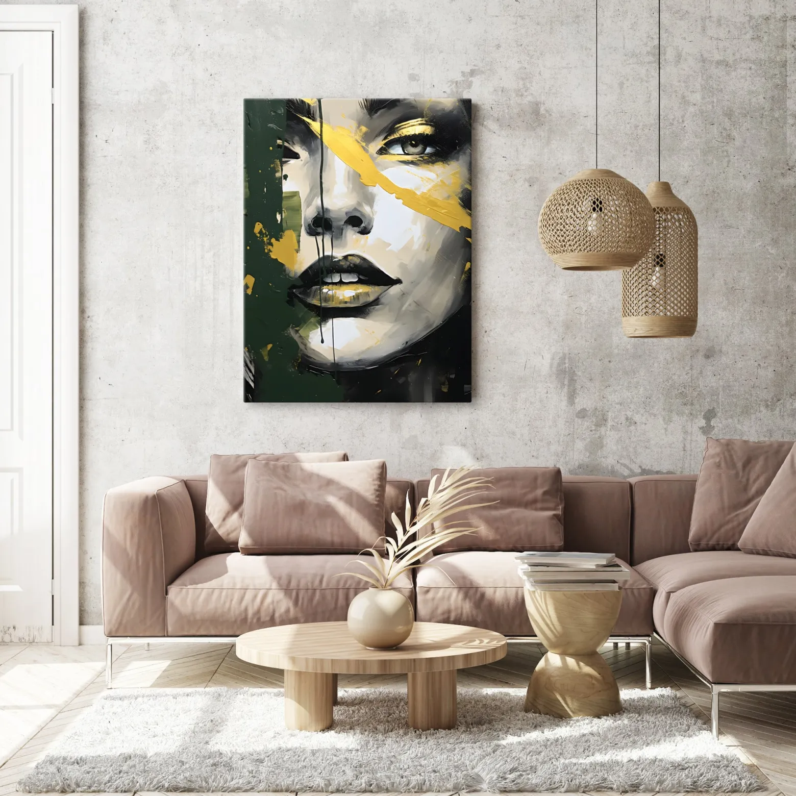 Obraz Do Salonu Kobiecy Portret W Stylu Glamour 20x30cm