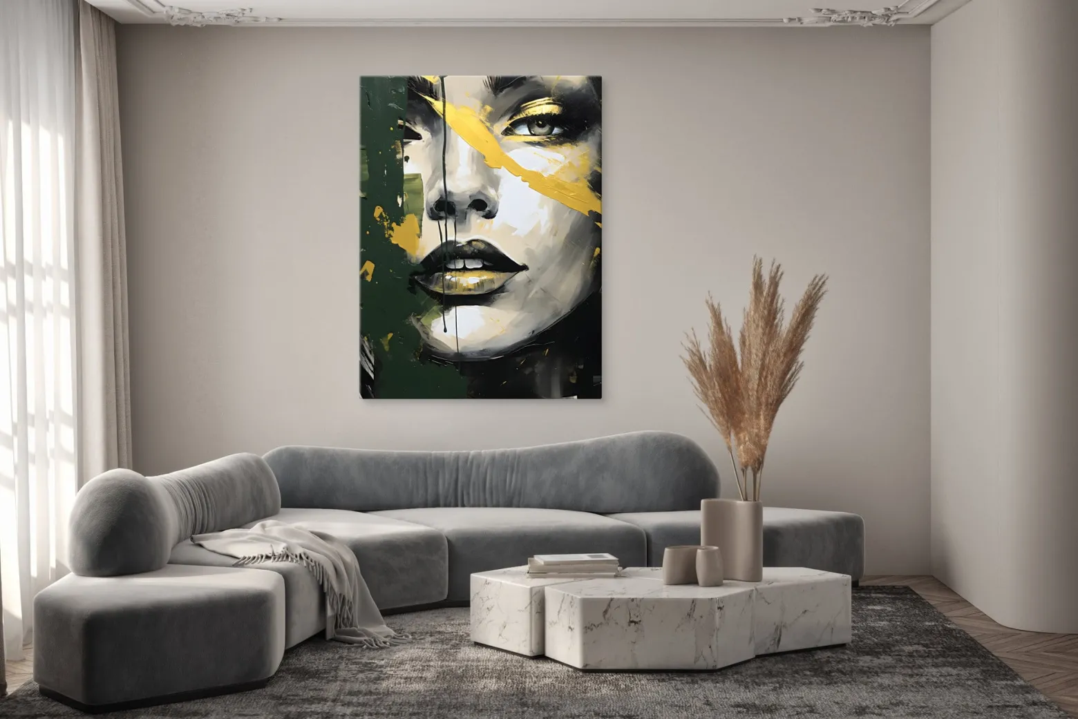 Obraz Do Salonu Kobiecy Portret W Stylu Glamour 20x30cm