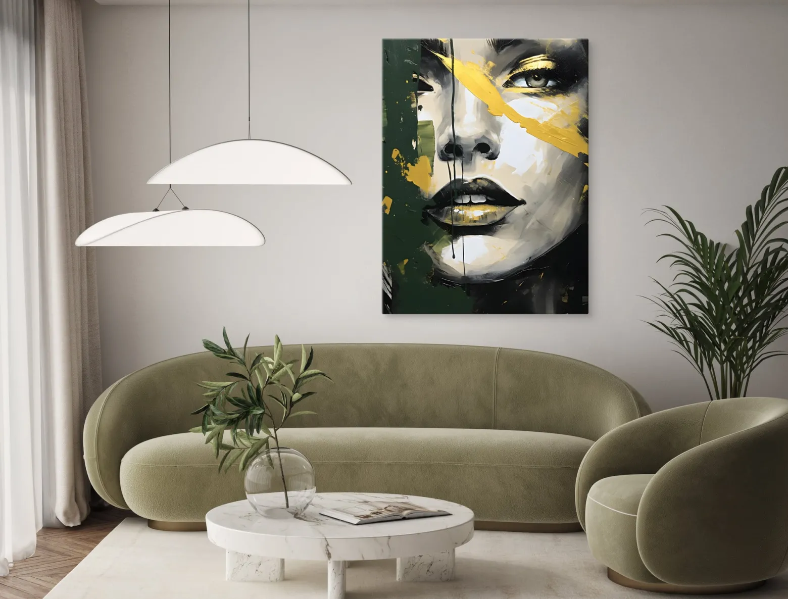 Obraz Do Salonu Kobiecy Portret W Stylu Glamour 20x30cm