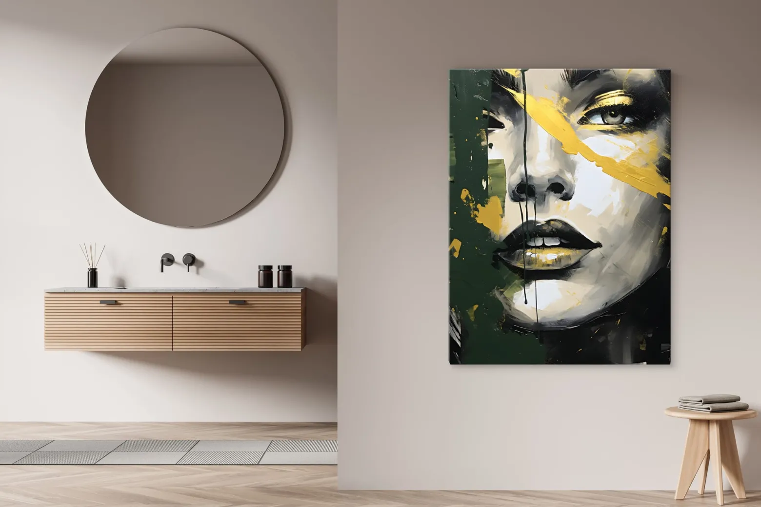 Obraz Do Salonu Kobiecy Portret W Stylu Glamour 20x30cm