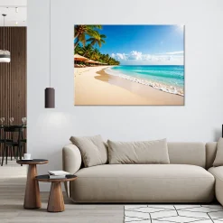 Obraz do salonu sypialni biura, Plaża Morze Krajobraz 30x20