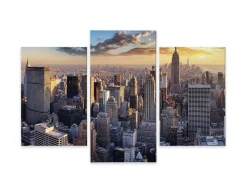 Obraz Do Salonu Tryptyk Panorama NEW YORK CITY 60x40cm