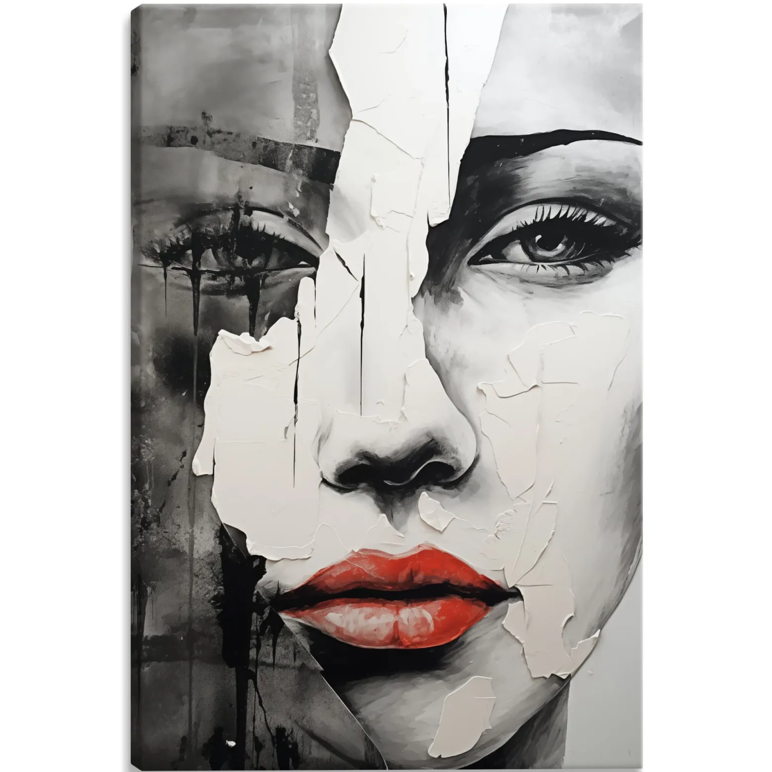 Obraz Do Sypialni Abstrakcyjny Portret Kobiety 20x30cm