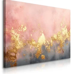 Obraz Elementy Złota Na Betonie W Stylu Glamour 30x20cm