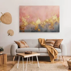 Obraz Elementy Złota Na Betonie W Stylu Glamour 30x20cm
