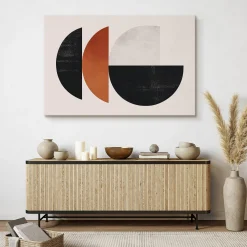 Obraz Figury Geometryczne W Stylu Boho 30x20cm