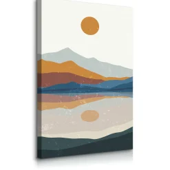 Obraz Kolorowe Góry Zachód Słońca 20x30cm