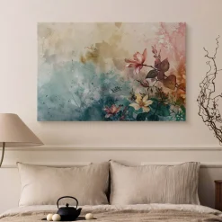 Obraz Kolorowe Kwiaty Na Betonie 30x20cm
