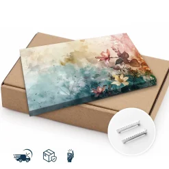 Obraz Kolorowe Kwiaty Na Betonie 30x20cm