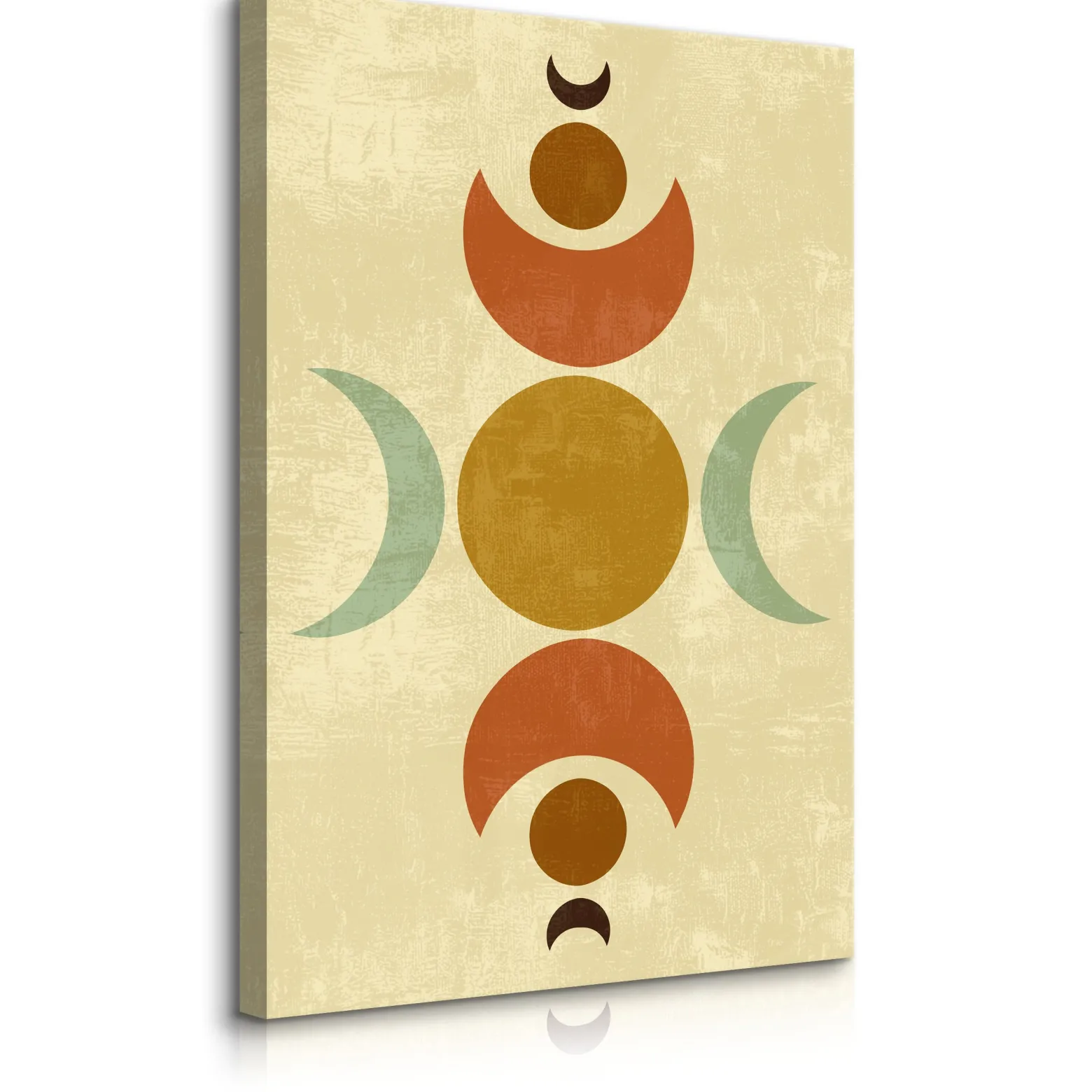 Obraz Księżyce Azteckie Starożytne Wzory Boho 20x30cm