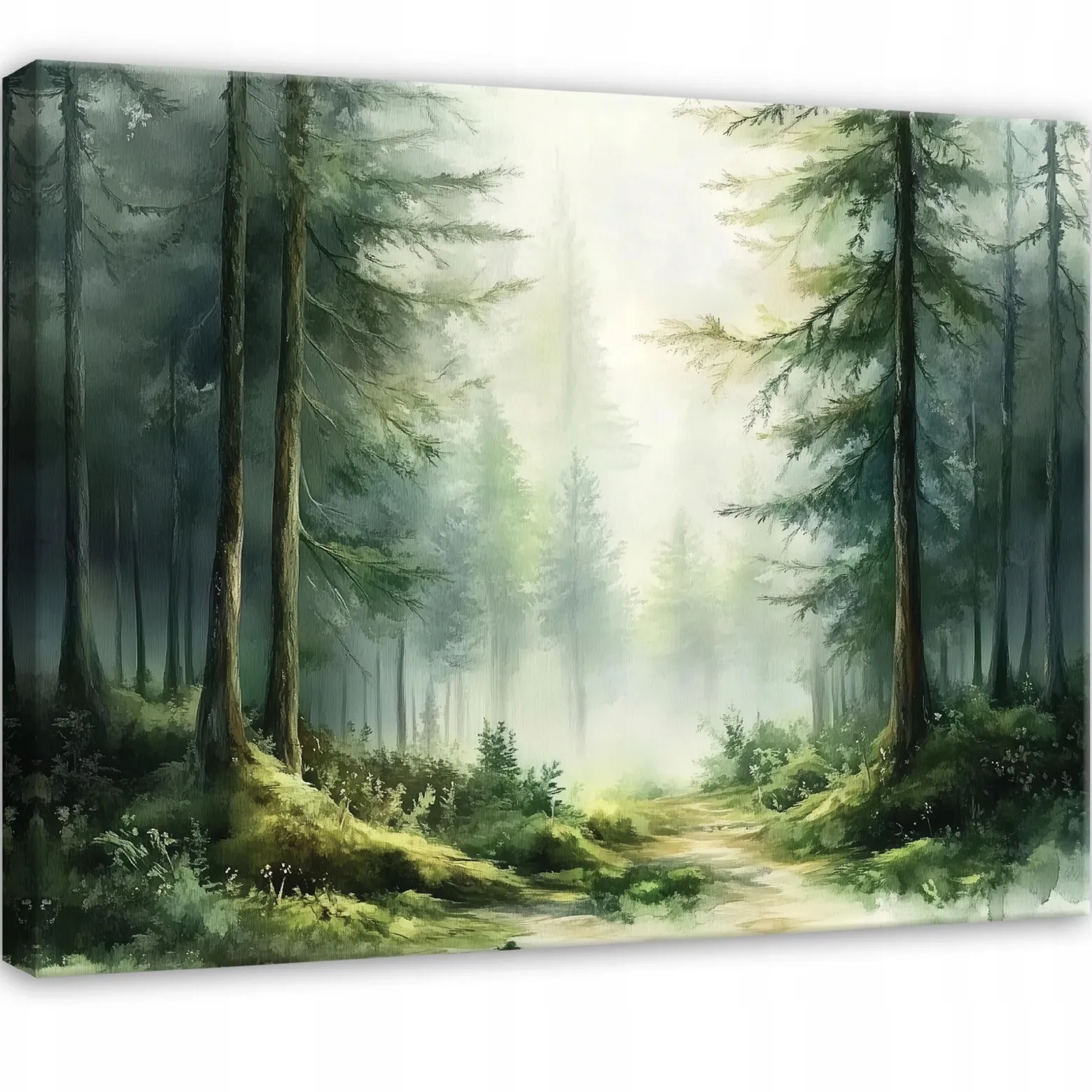 Obraz Las 3D Drzewa Natura Do Sypialni Salonu Kuchni Na Płótnie 60X40