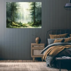 Obraz Las 3D Drzewa Natura Do Sypialni Salonu Kuchni Na Płótnie 60X40