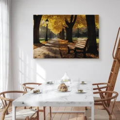 Obraz Malowany Jesienny Park 30x20cm