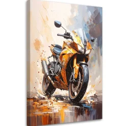 Obraz młodzieżowy do salonu biura, Motocykl sportowy 20x30