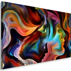 Obraz Na Płótnie Abstrakcyjne Twarze 30x20cm