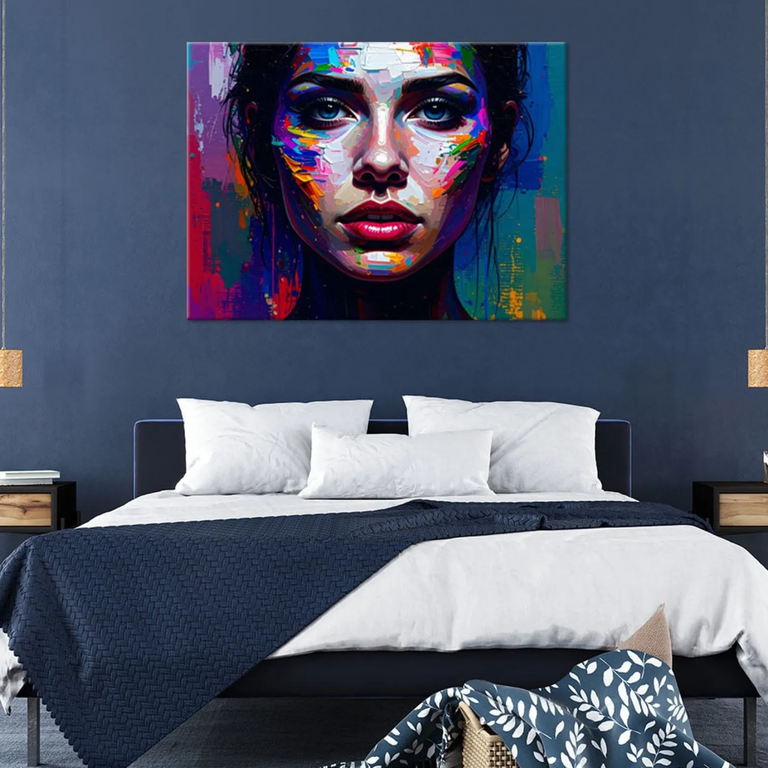 Obraz nowoczesny do salonu sypialni, Portret Twarz Kobiety 30x20