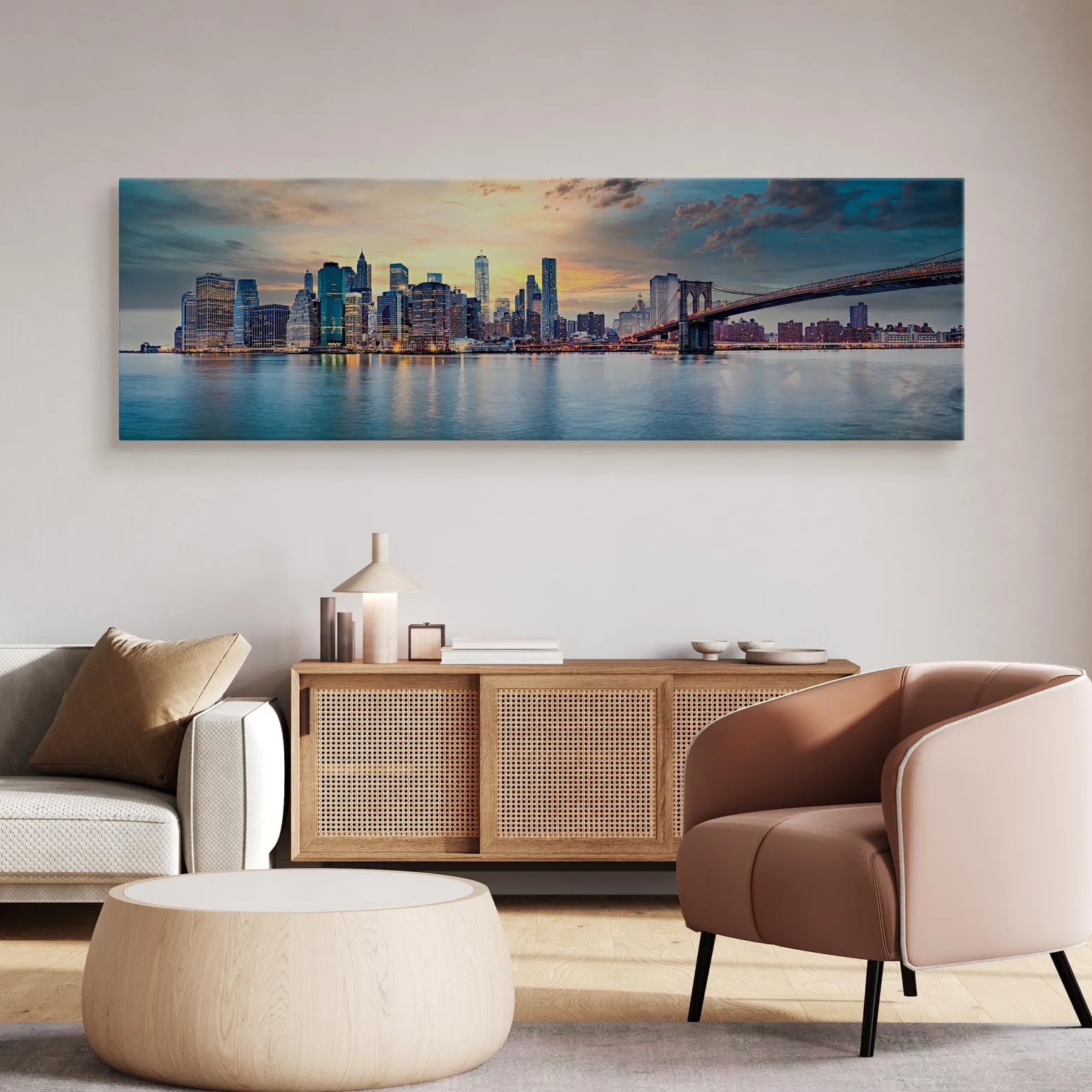 Obraz Panoramiczny Nowojorska Panorama 145x45cm