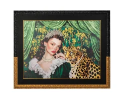 Obraz PEARLS LEOPARD 150 x 120 cm