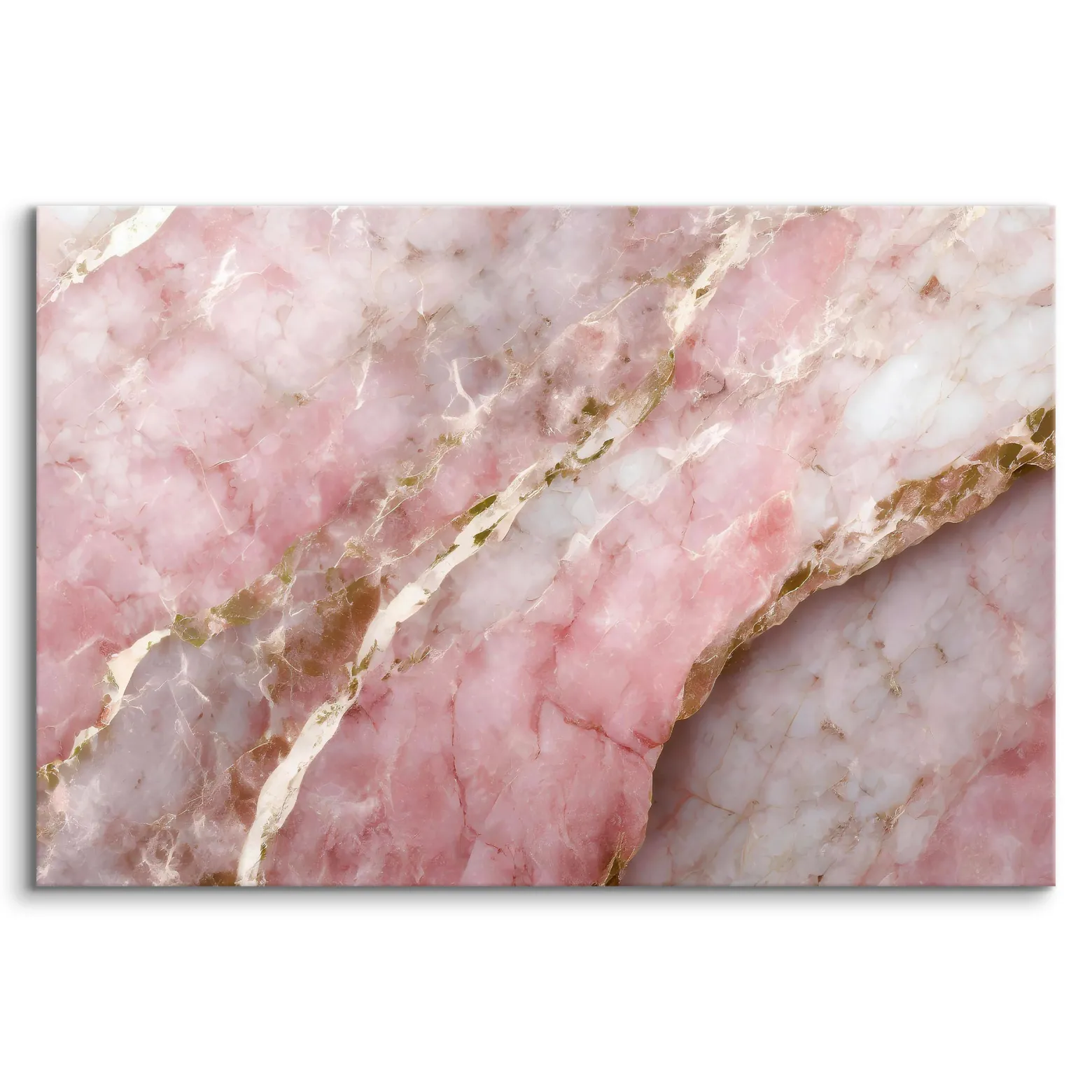 Obraz Różowy Marmur W Stylu Glamour 30x20cm