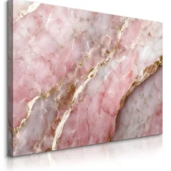 Obraz Różowy Marmur W Stylu Glamour 30x20cm