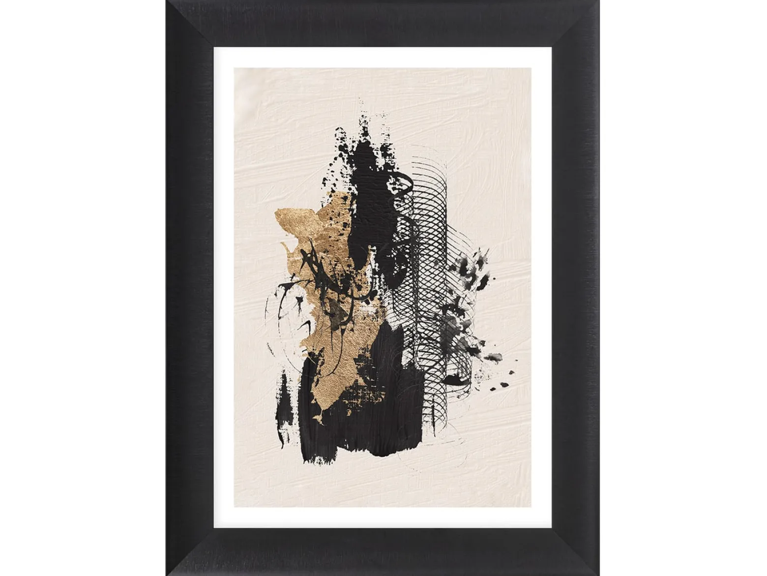 Obraz w ramie Black Spiral Abstract 65x85 cm