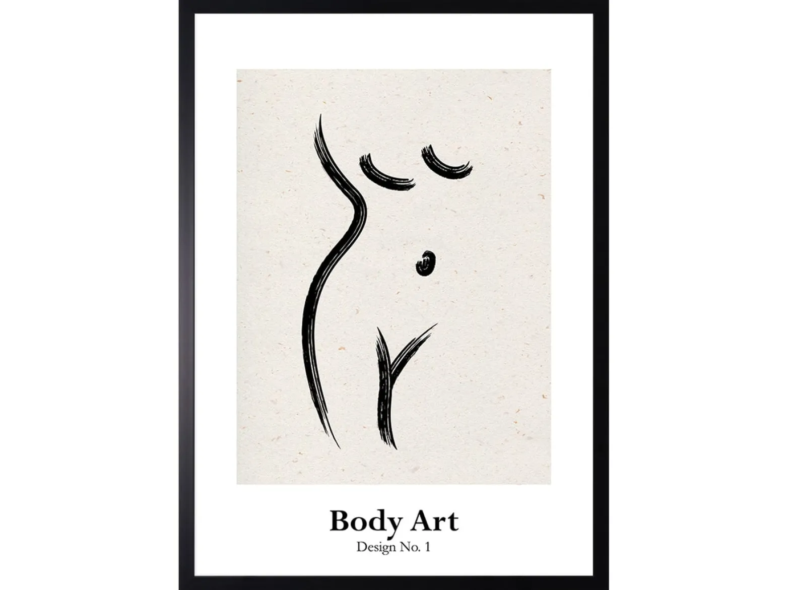 Obraz w ramie Body Art. Design No.1 53x73 cm