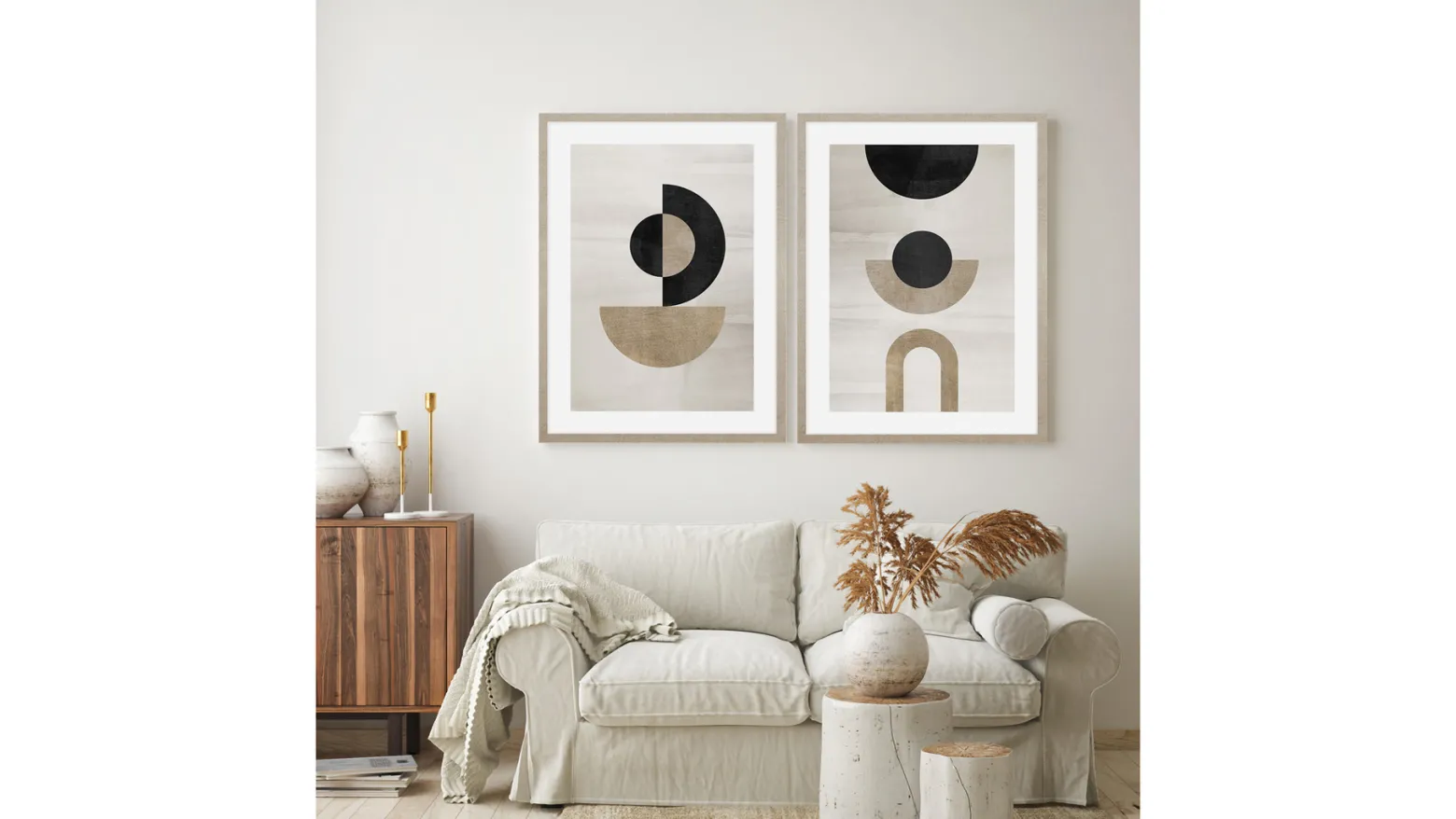 Obraz w ramie Composition Of Zen Abstraction 53x73 cm