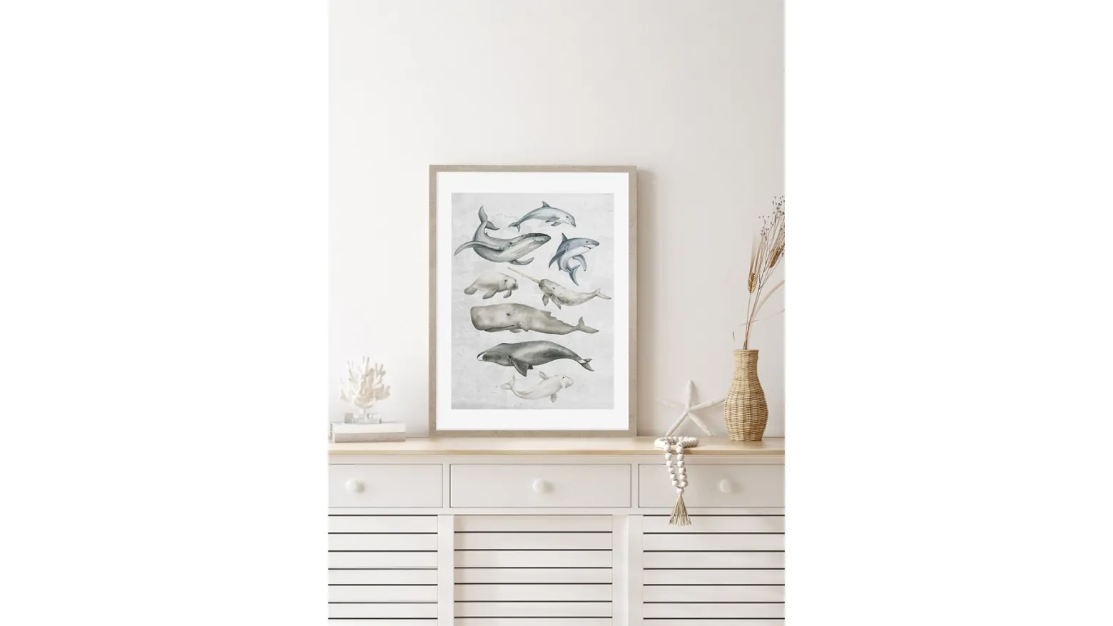 Obraz w ramie Ocean Fish In Pastels 53x73 cm