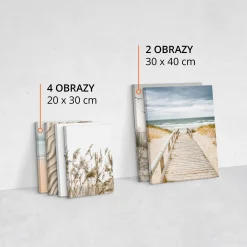 Obrazy Plaża Morze Rośliny Pejzaże 3D Napisy