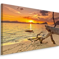 Obraz Zachód Słońca na Plaży 30x20cm