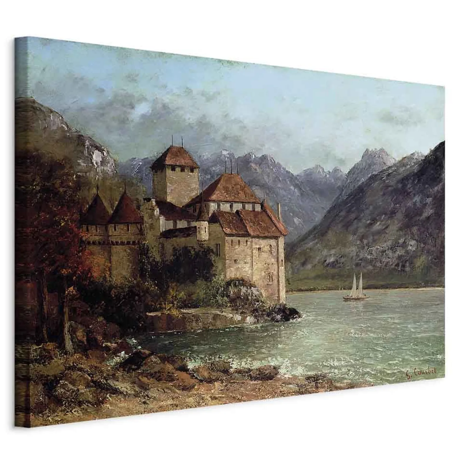 Obraz Zamek Chillon 30 x 20 cm