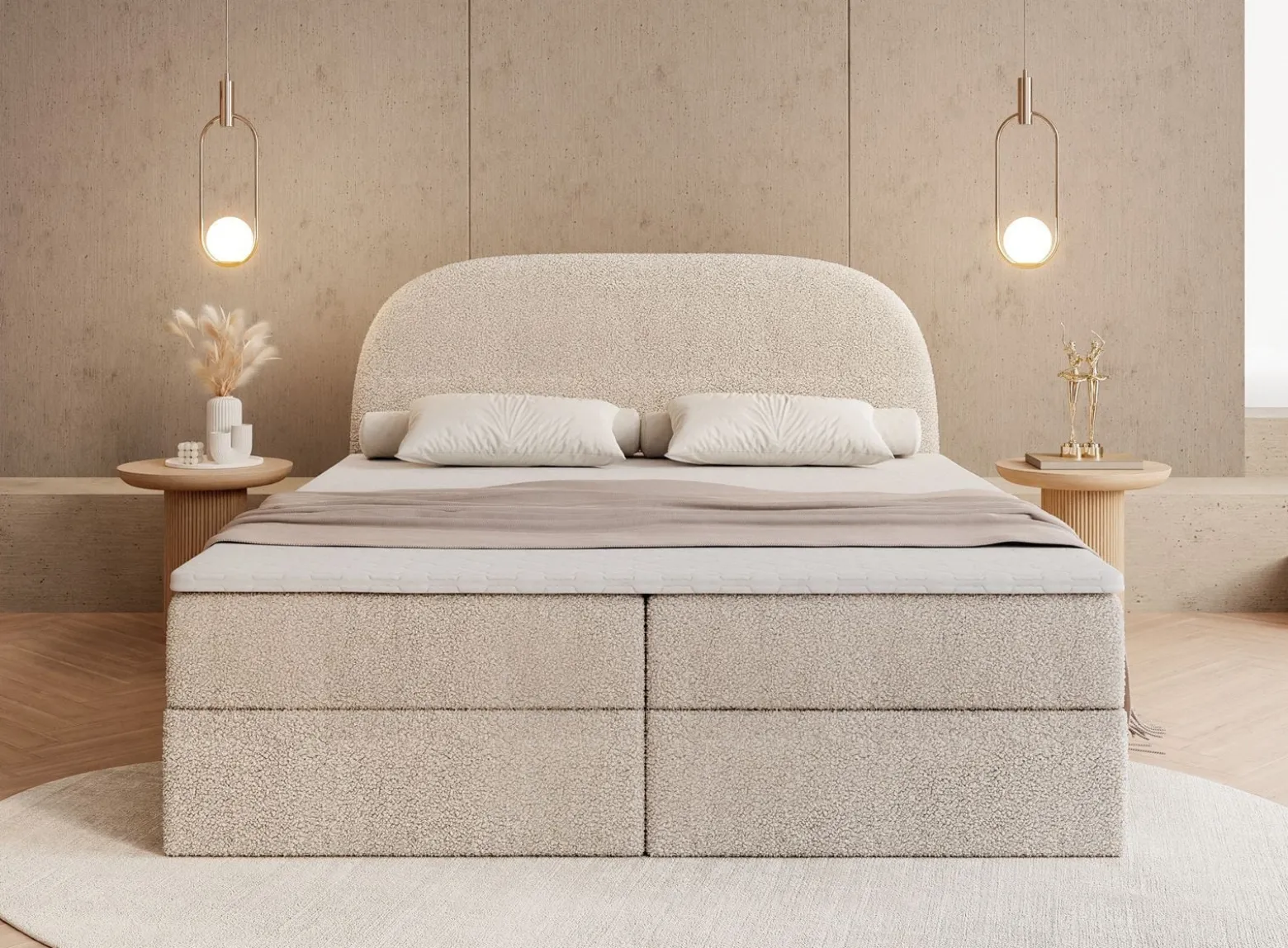 Łoże ALLURE 140x200 Now or never 06 z topperem