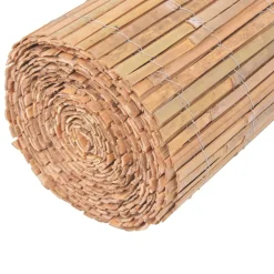 Ogrodzenie Brąz 30 x 1000 cm Bambus vidaXL