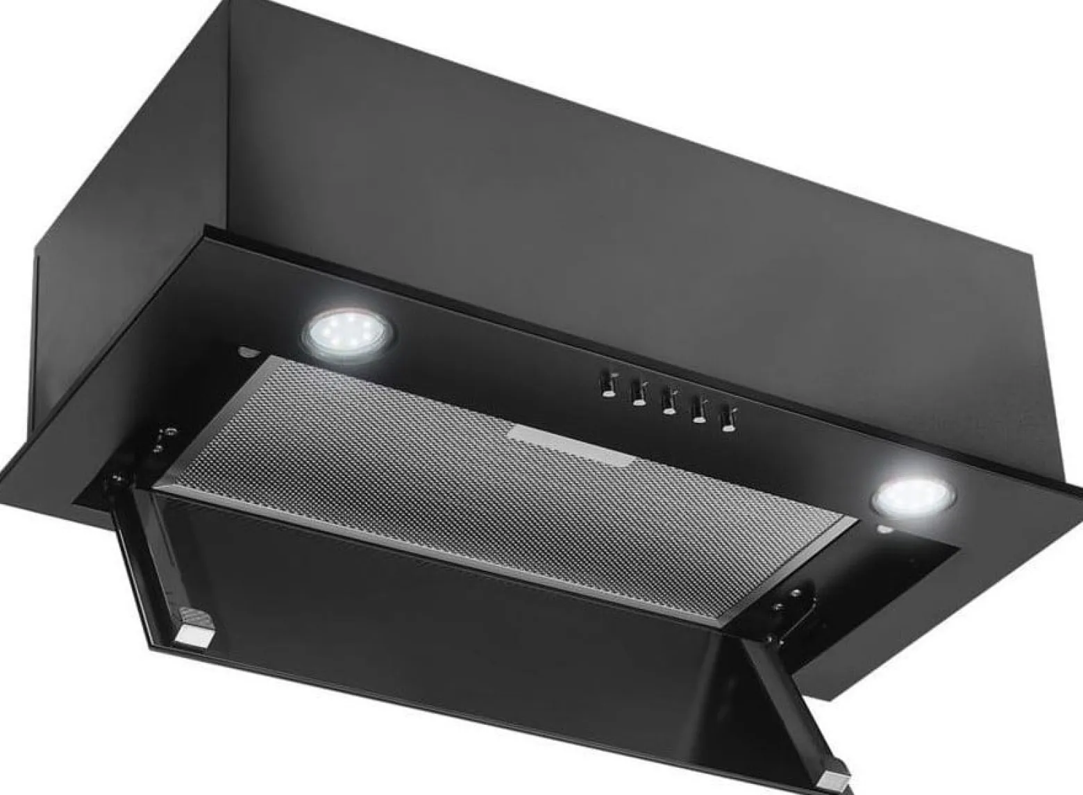 Okap szafkowy CIARKO SL BOX Glass 60 Czarny