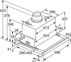 Okap szafkowy SIEMENS LI69SA684