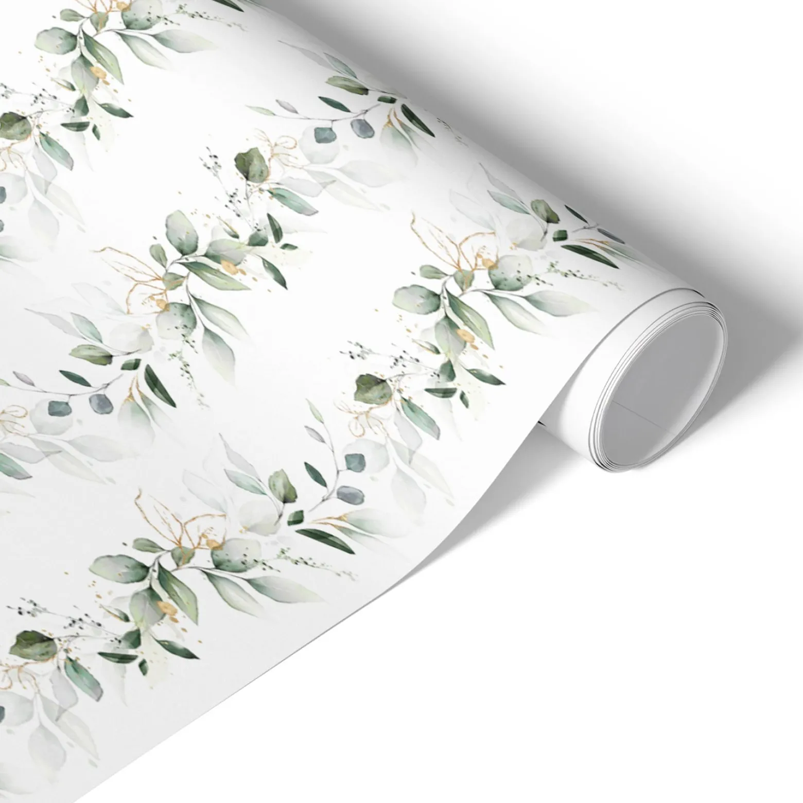 Okleina na meble Akwarelowe liście 50x100 Folia samoprzylepna Eko