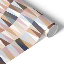 Okleina na meble Pastelowe trójkąty 50x100 Folia samoprzylepna Skandi