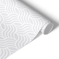 Okleina na meble Szaro-białe fale 50x100 Folia samoprzylepna DIY