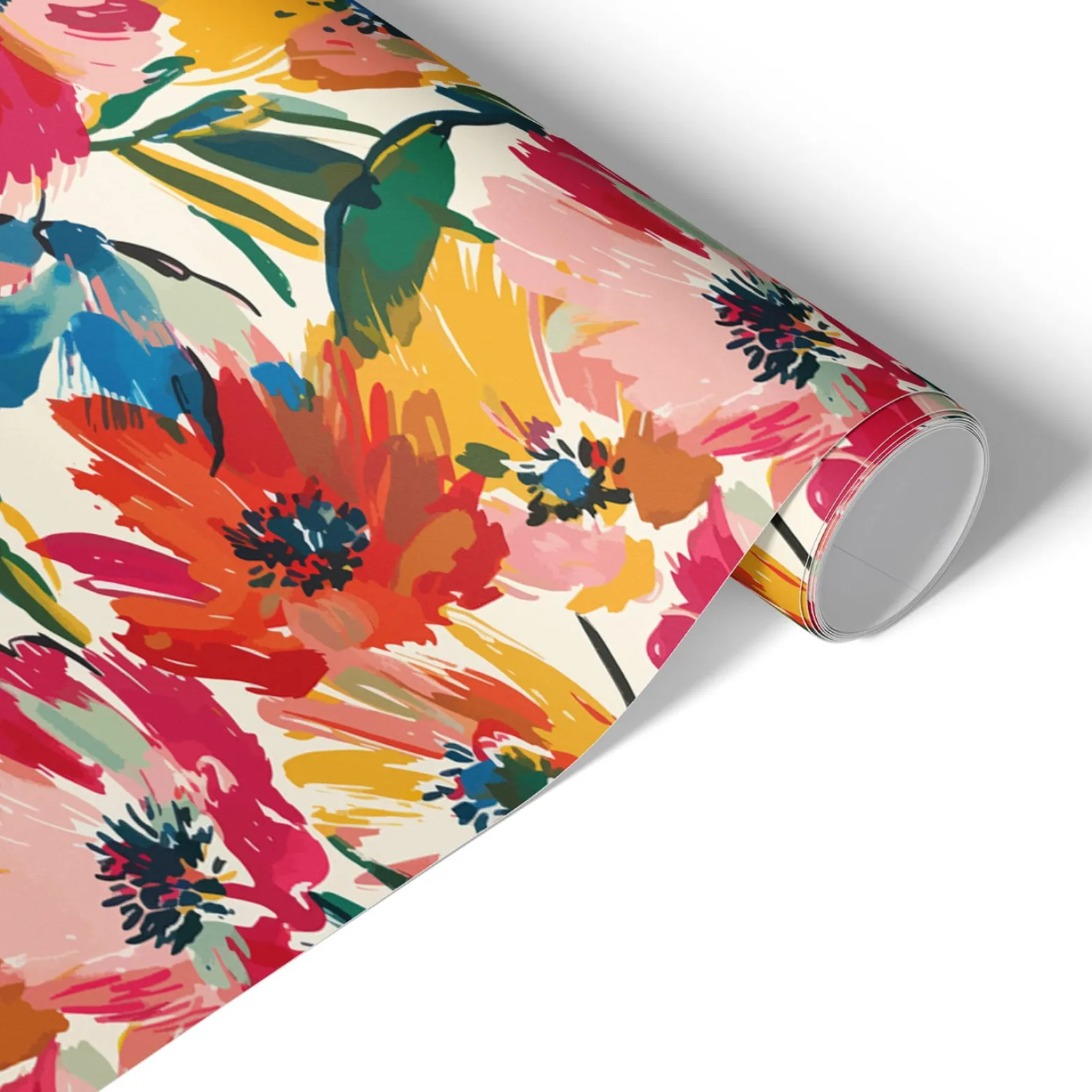 Okleina na meble Żywe kwiaty 50x100 Folia samoprzylepna Kolor DIY